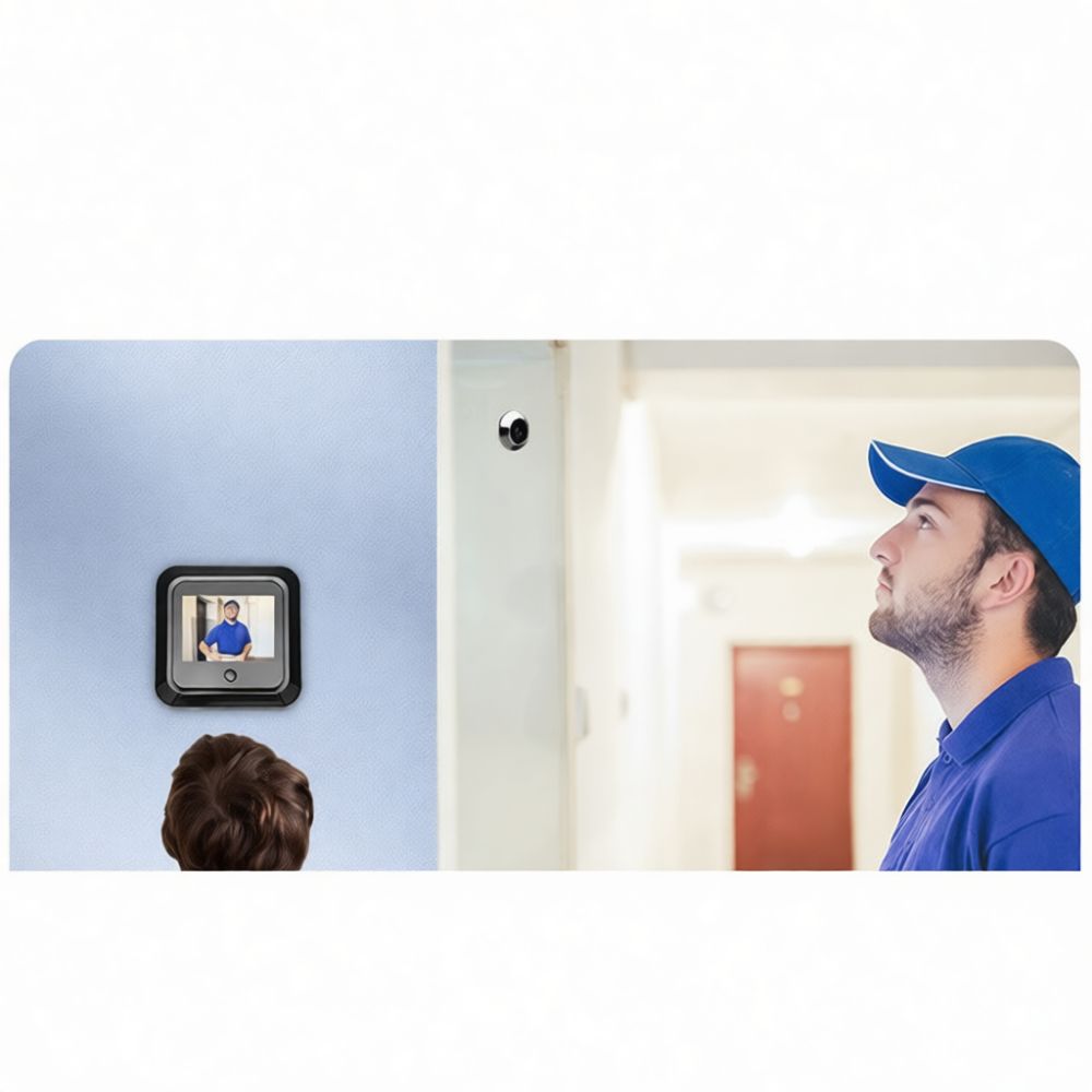 Home Security Video Recording Systems - Campanello intelligente con telecamera, display da