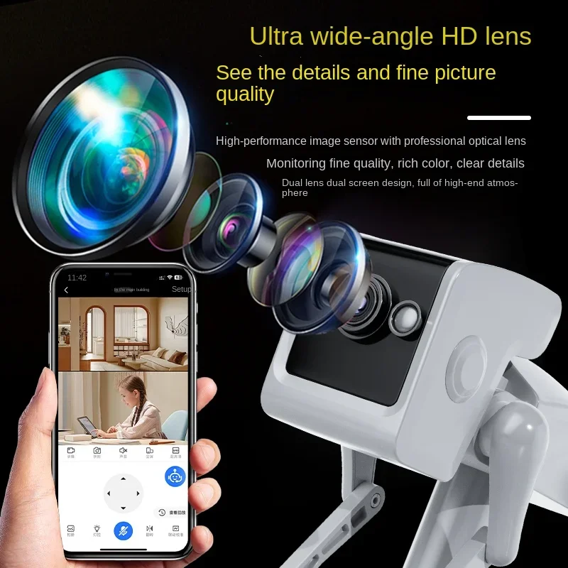 Home Security Robot - Telecamera IP da 2 MP Telecamera