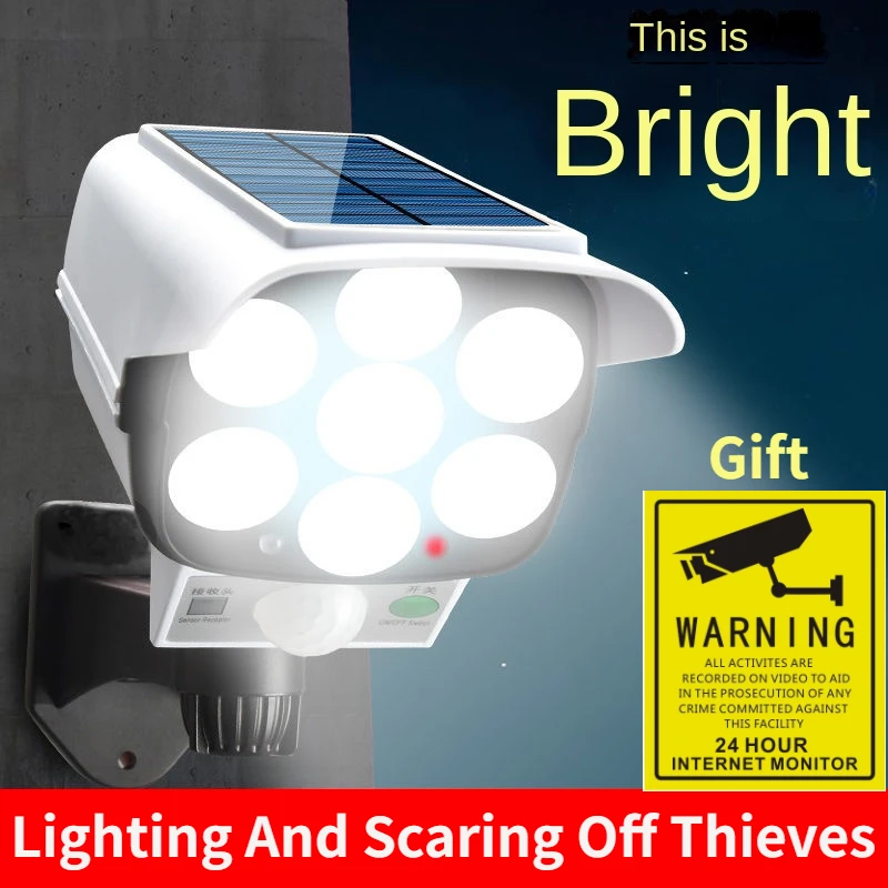 Home Security Cameras Outdoor - Luce solare esterna Sensore di movimento