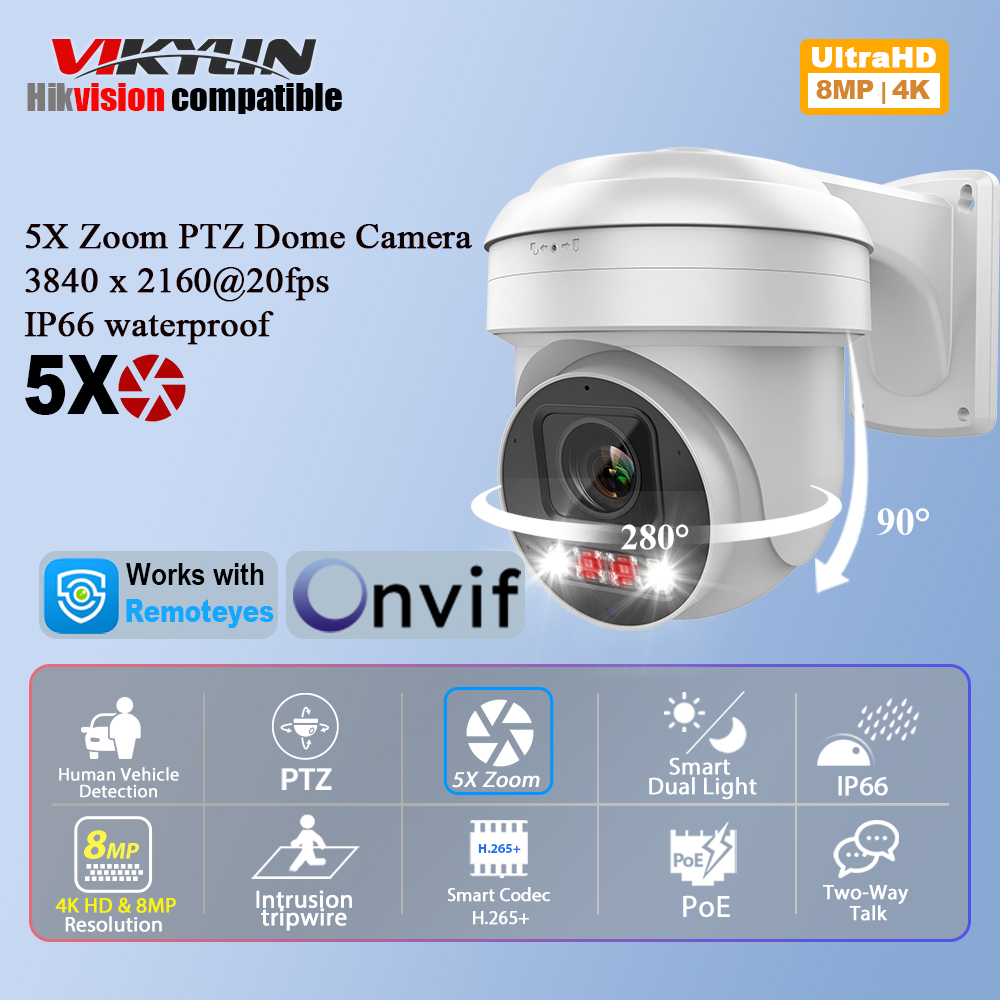 Home Security Online - Telecamera di sicurezza IP Vikylin 8MP
