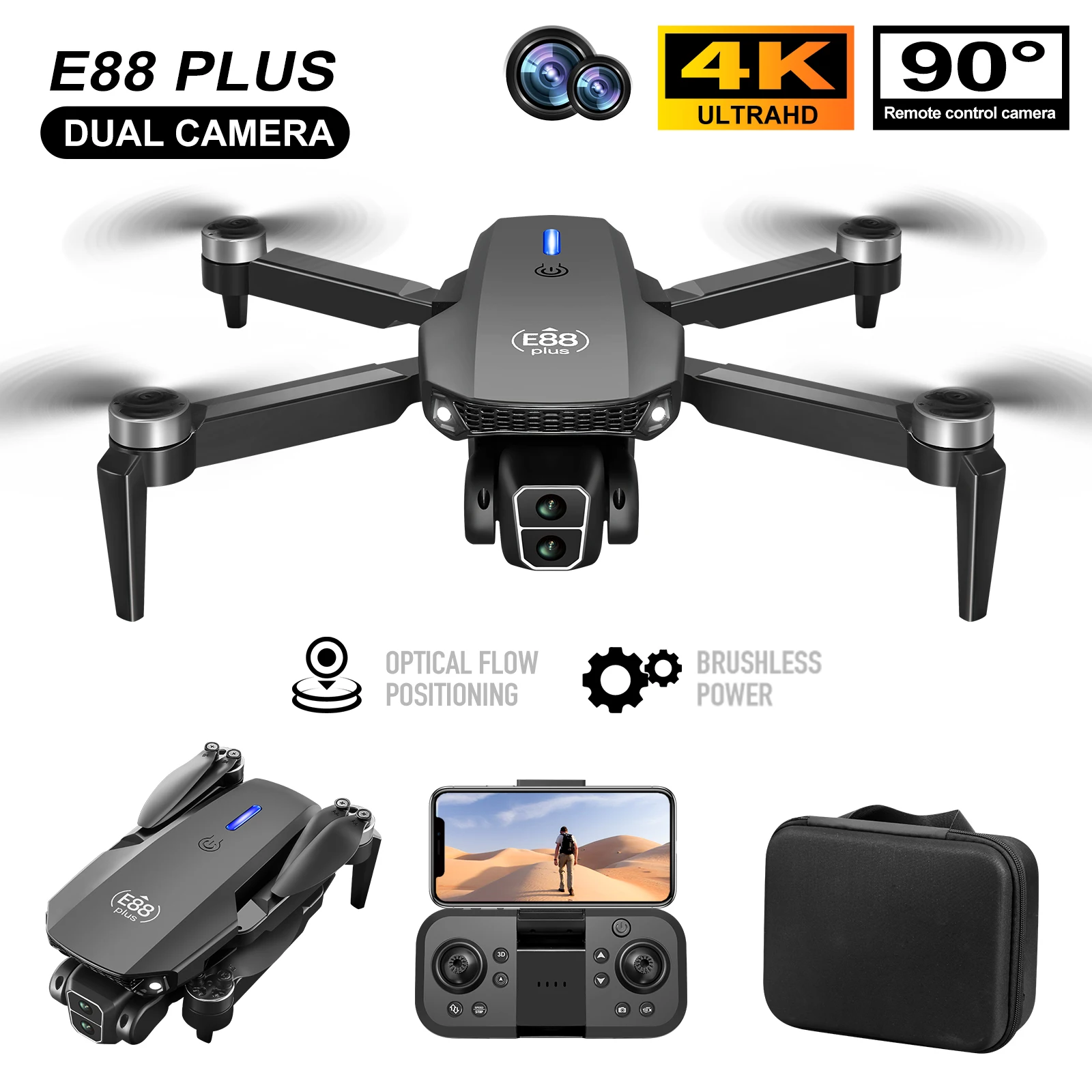 Nuovo drone quadricottero E88  - Home Security Cameras Outdoor recensione e prezzo