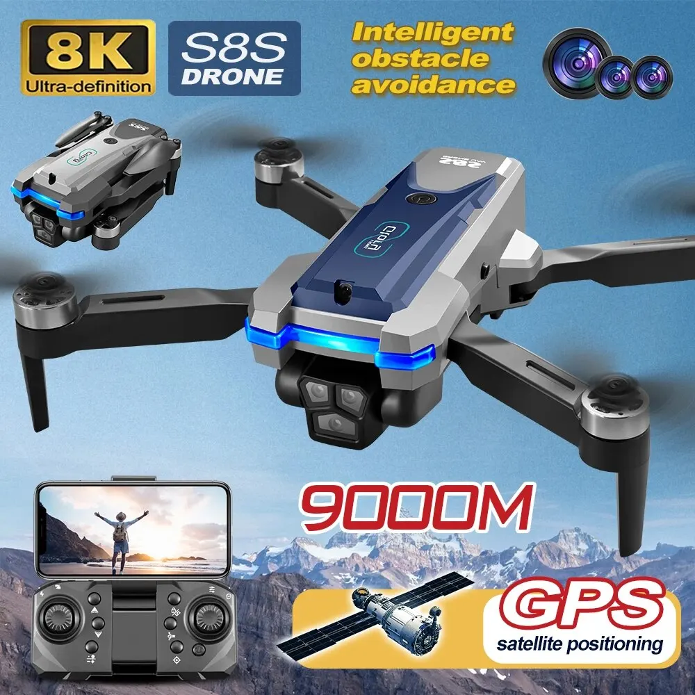 S8S GPS Drone 5G Wifi 8K HD Du - Home Security Cameras Outdoor recensione e prezzo